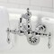 Kingston Brass CA1002T1 3-3/8" Tub Wall Mount Clawfoot Tub Faucet, Polished Chrome CA1002T1 - alternate 4